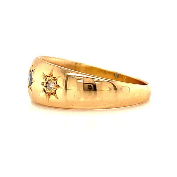 Antique Sapphire and Diamond Ring - Image 2
