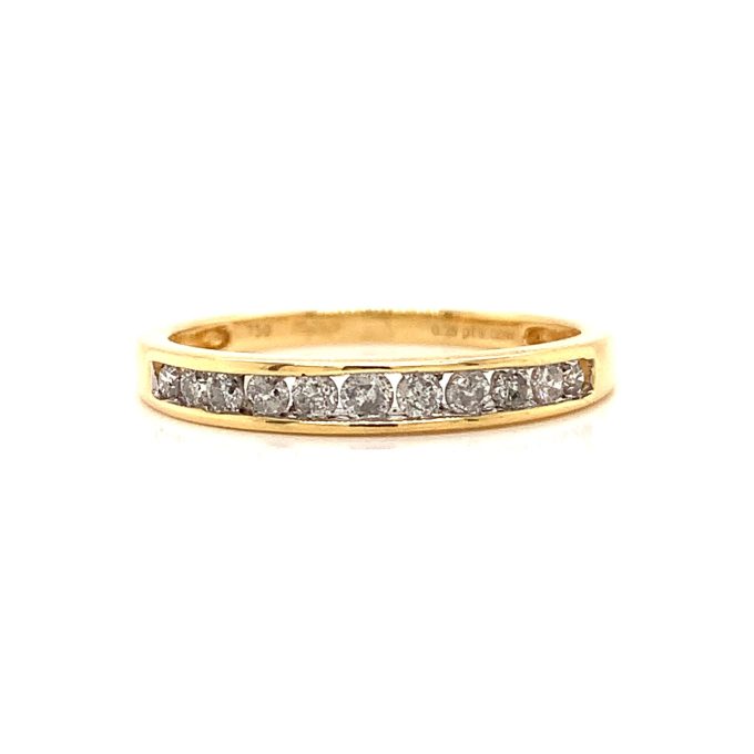 Yellow Gold Diamond Eternity Ring