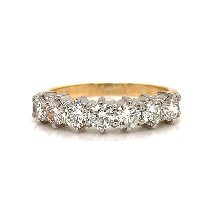 1.00ct Yellow Gold Diamond Eternity Ring