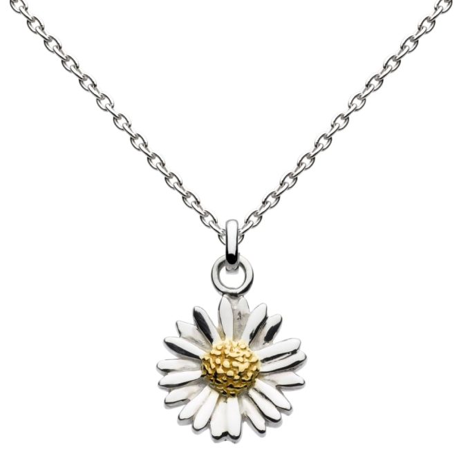 Silver Daisy Necklace