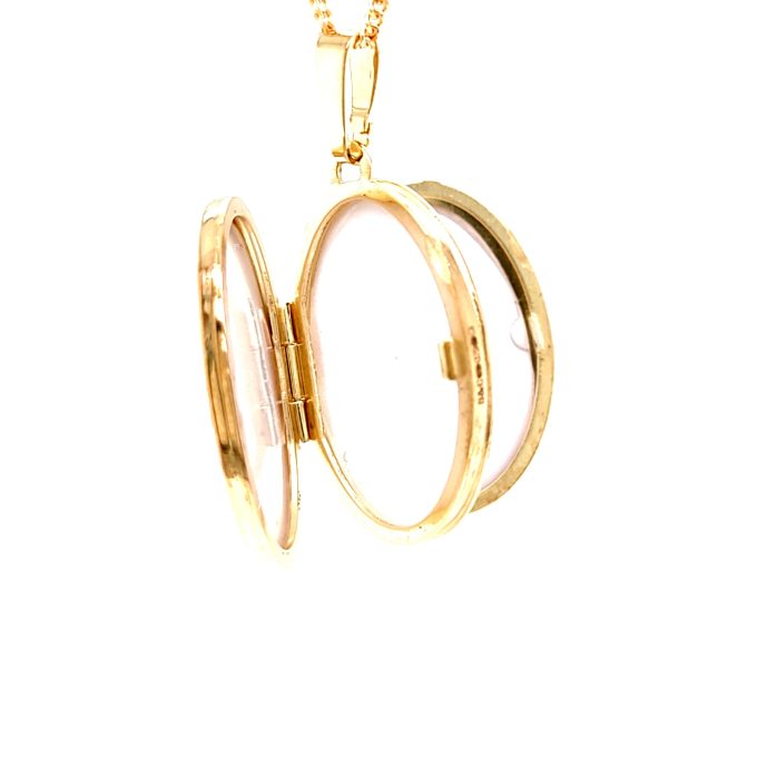 Yellow Gold Family Locket & Chain - Image 3