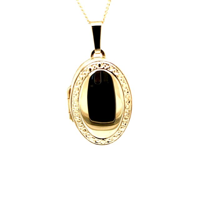 Yellow Gold Family Locket & Chain - Image 4