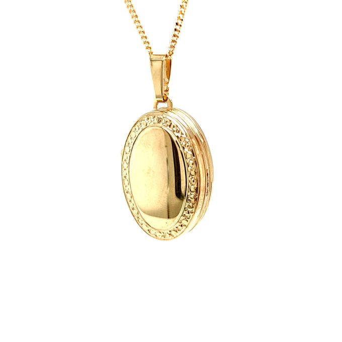 Yellow Gold Family Locket & Chain - Image 5