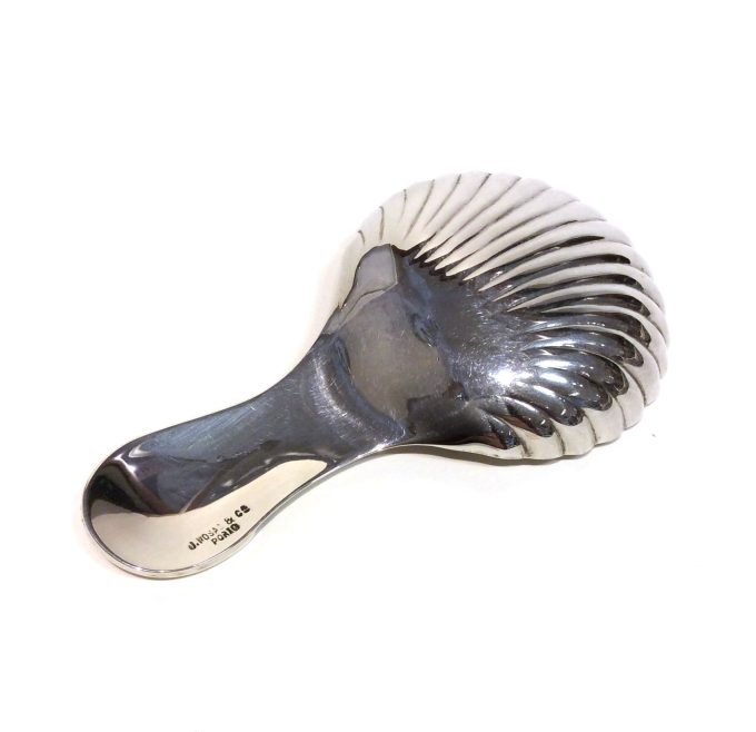 Silver Scalloped Tea Caddy Spoon - Image 2
