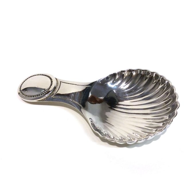 Silver Scalloped Tea Caddy Spoon