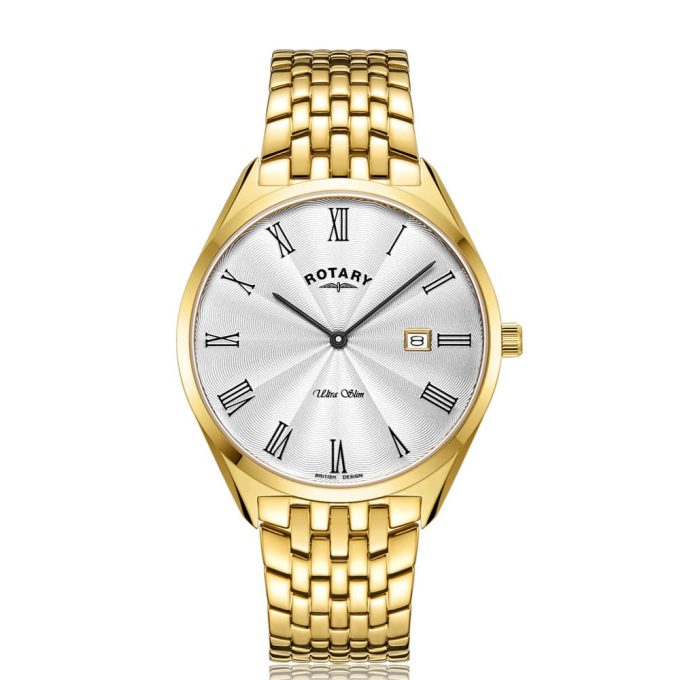 Rotary Ultra Slim Gold Ladies Watch LB08013/01
