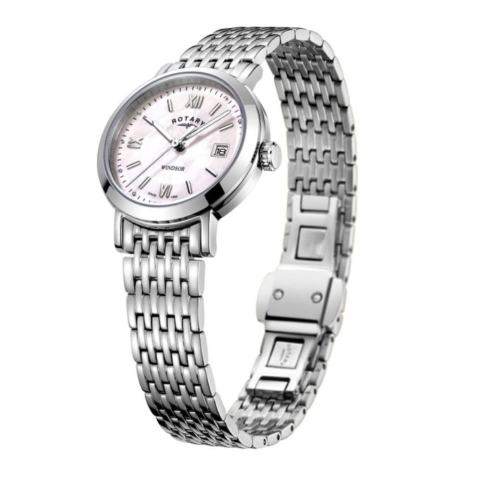 Rotary Windsor Ladies Mother of Pearl Watch LB05300/39