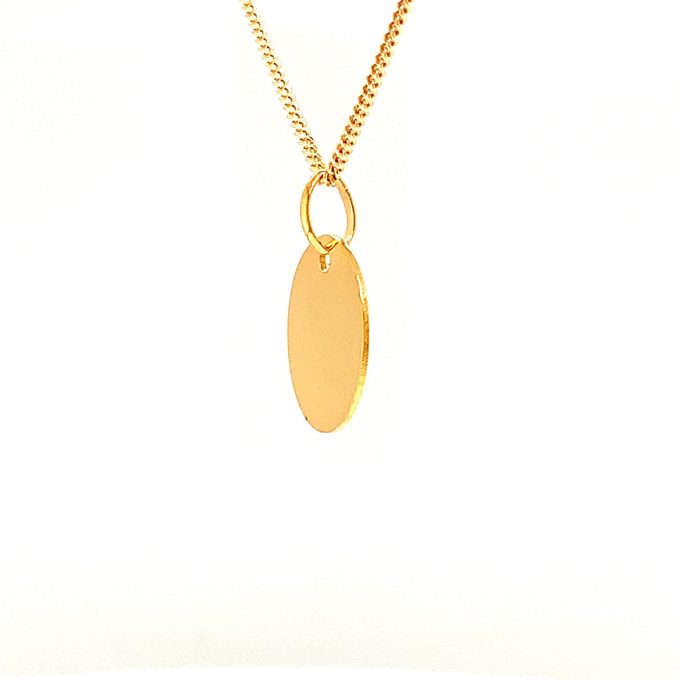 Gold Disc Necklace - Image 2