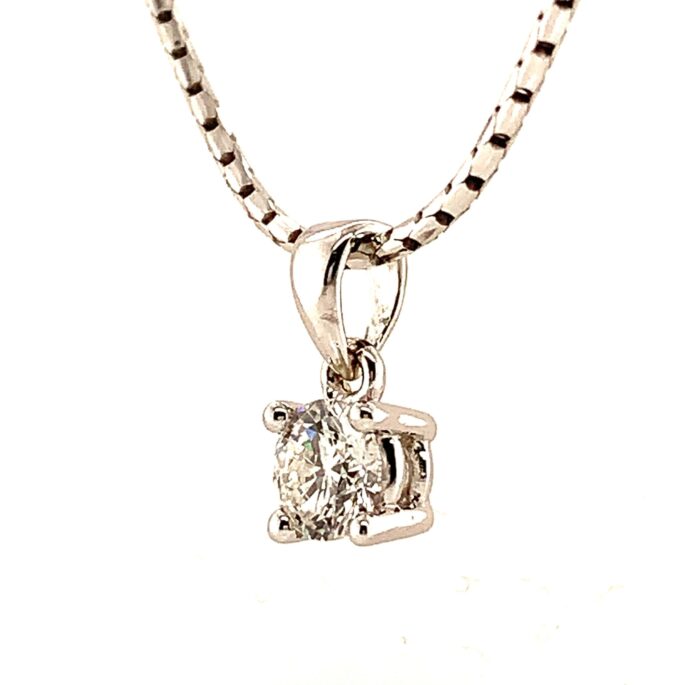 0.33ct Diamond Solitaire Necklace - Image 2