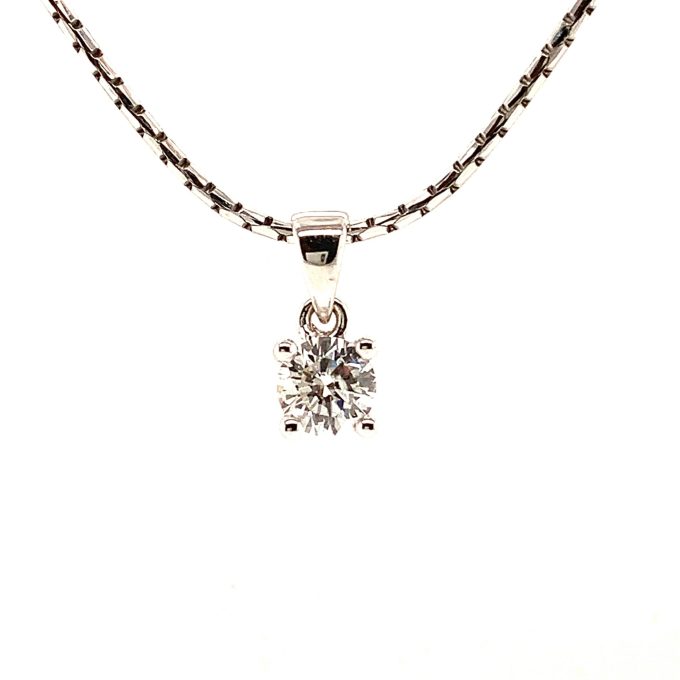 0.33ct Diamond Solitaire Necklace - Image 4