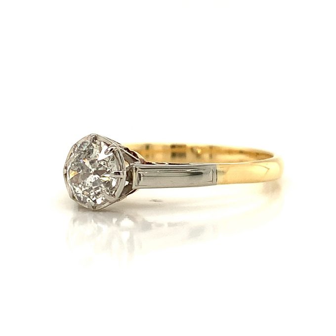 0.70ct Old Cut Diamond Solitaire Ring