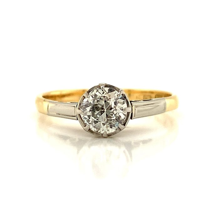 0.70ct Old Cut Diamond Solitaire Ring