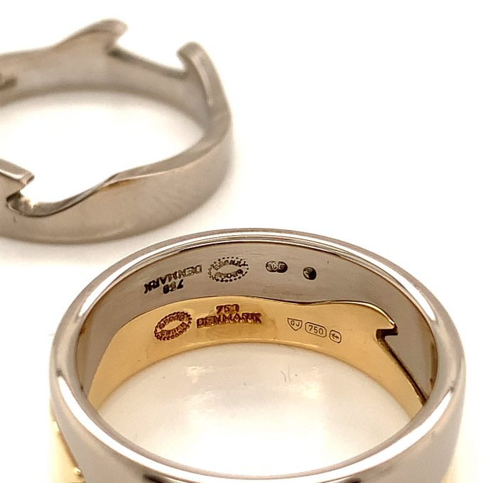 Georg Jensen 18ct Fusion Ring - Size 58