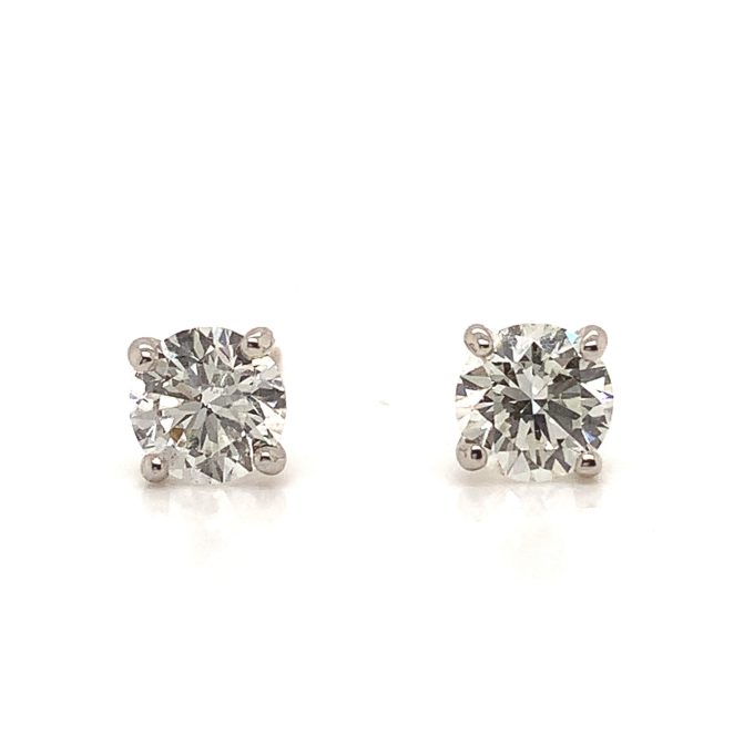 1.03ct Diamond White Gold Stud Earrings