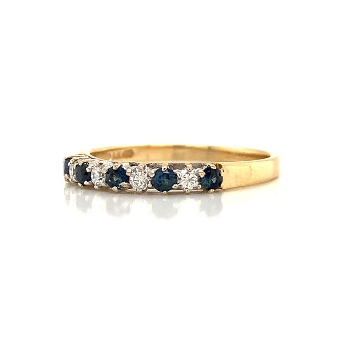 Sapphire and Diamond Eternity Ring - Image 2
