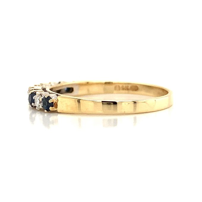 Sapphire and Diamond Eternity Ring - Image 3