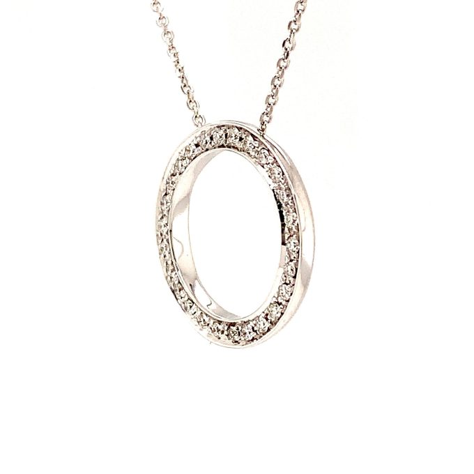 0.20ct Diamond Circle Necklace - Image 2