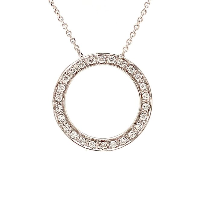 0.20ct Diamond Circle Necklace