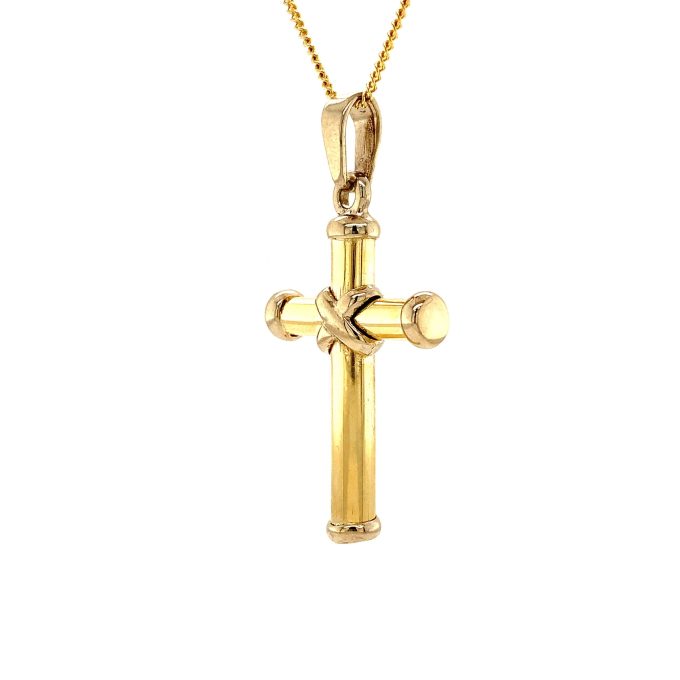 Modern Gold Cross and Chain - Image 2