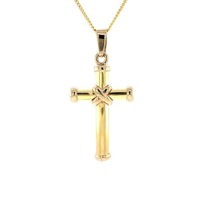 Modern Gold Cross and Chain