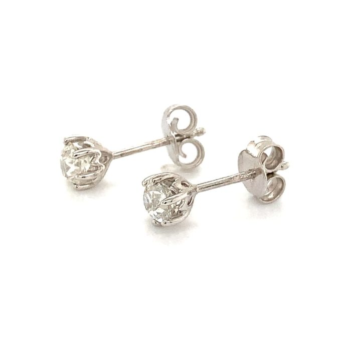 0.86ct Diamond Six Claw Stud Earrings - Image 2