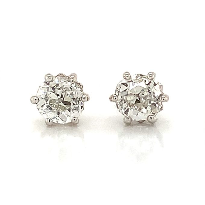 0.86ct Diamond Six Claw Stud Earrings