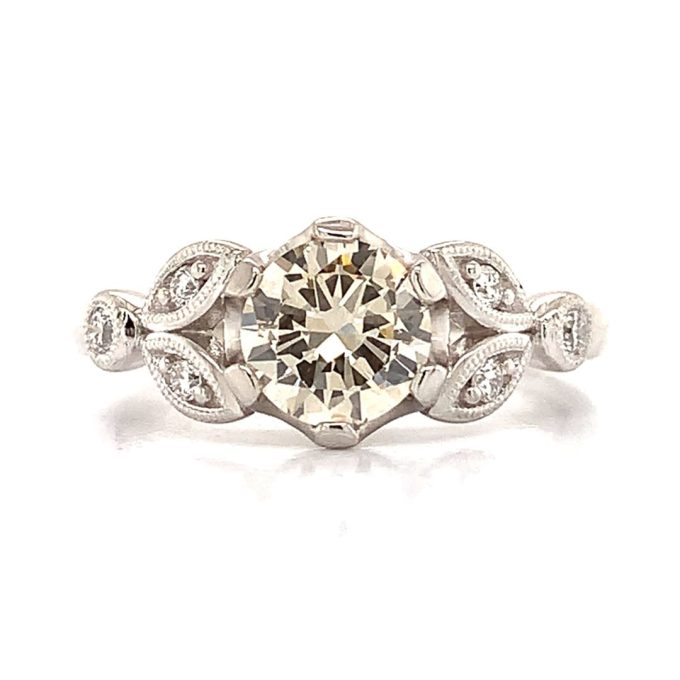 0.80ct Round Cut Diamond Solitaire Ring