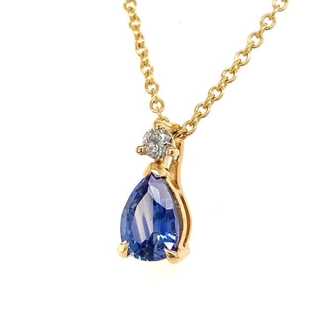 0.70ct Sapphire and Diamond Necklace - Image 2