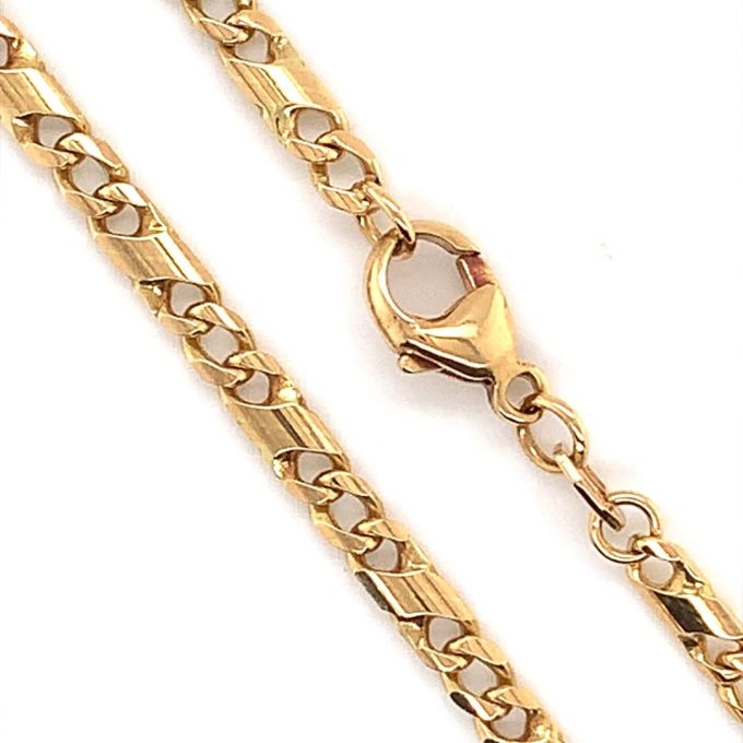 20 Inch 18ct Gold Fancy Curb Link Chain - Image 2