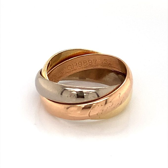 Cartier 18ct Gold Classic Trinity Ring - Image 2