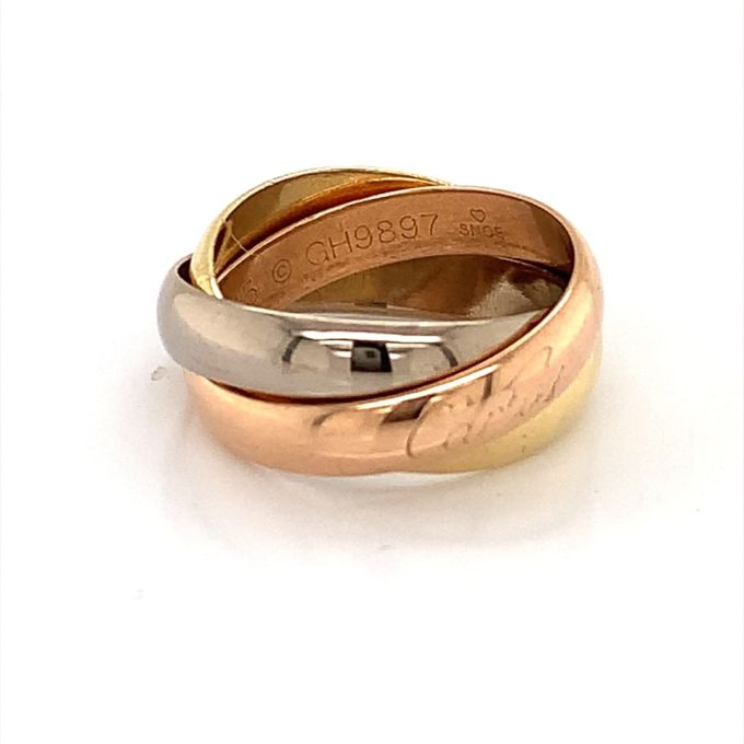 Cartier 18ct Gold Classic Trinity Ring - Image 4
