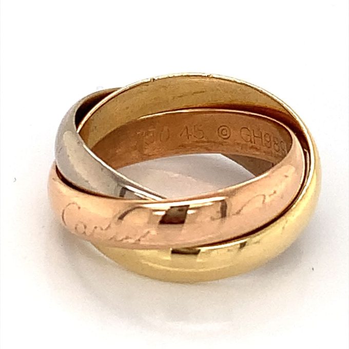 Cartier 18ct Gold Classic Trinity Ring - Image 3