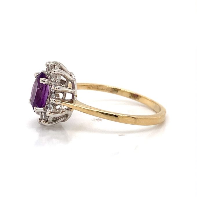 Gold Amethyst Cluster Ring