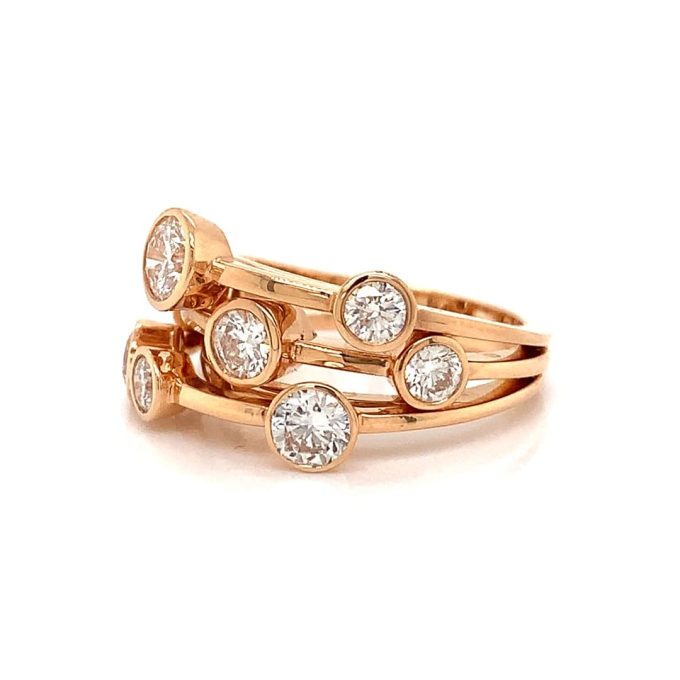 Boodles 'Rain Dance' Diamond Bubble Ring