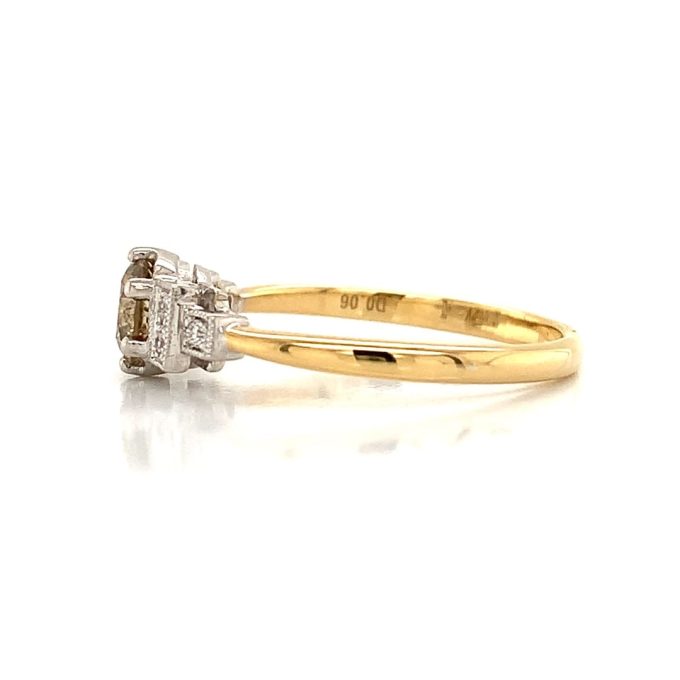 0.50ct Champagne Diamond Solitaire Ring