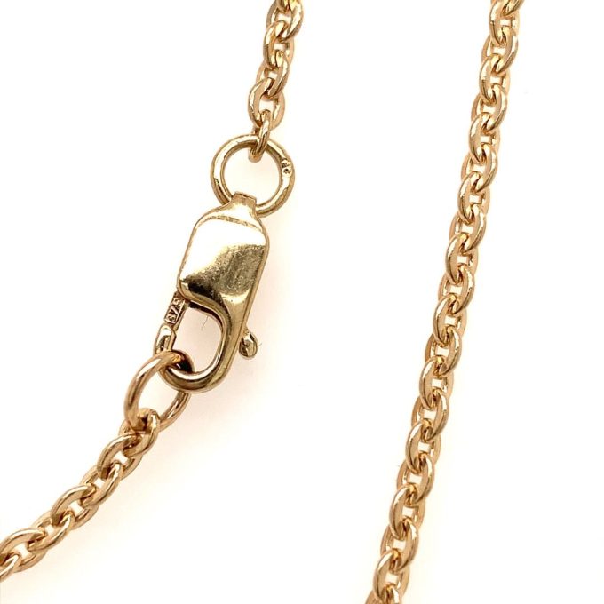 9ct Gold Trace Link Chain - 22 Inch