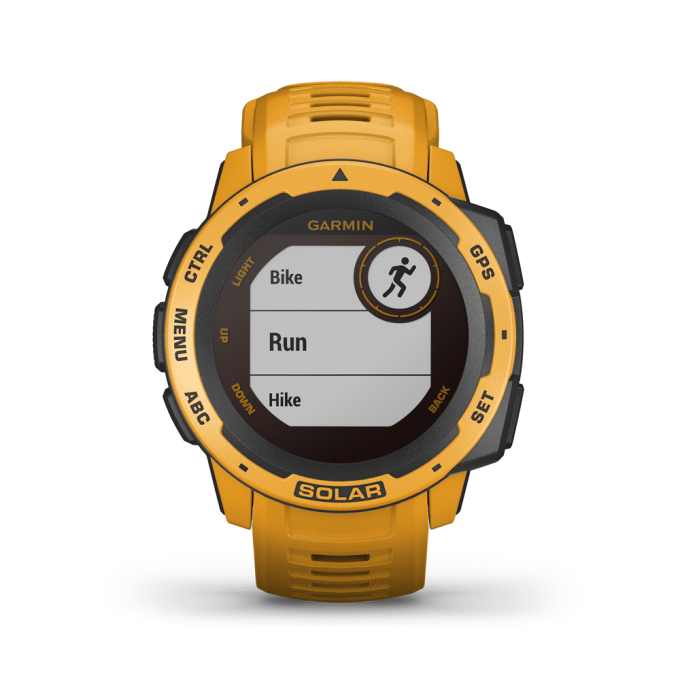 Garmin Instinct Solar GPS Sunburst Yellow Watch - Image 3