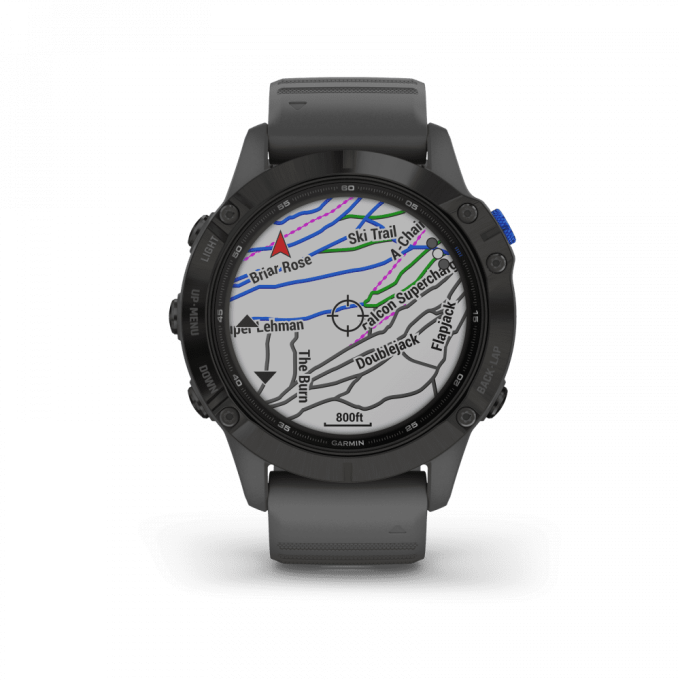 Garmin Fenix 6 Pro Solar, Black with Slate Grey Band 47mm - Image 6