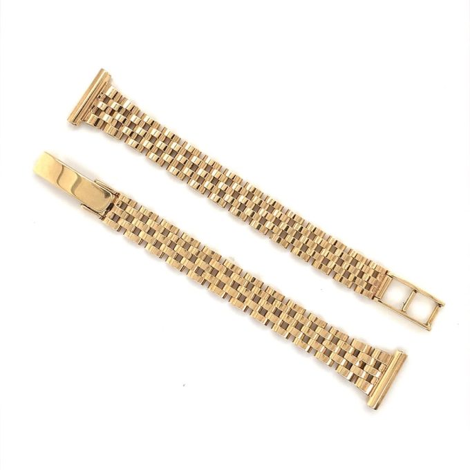 9ct Gold Ladies Watch Bracelet - 12mm - Image 4