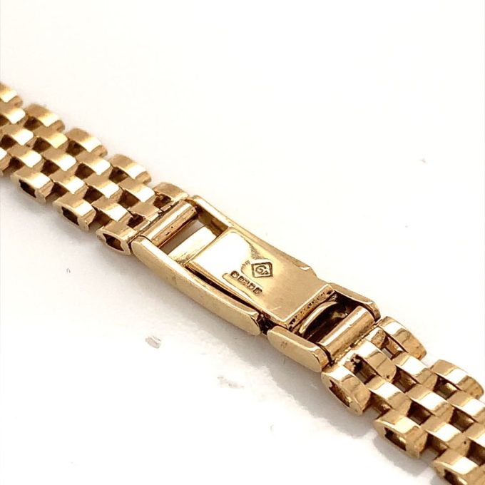 9ct Gold Ladies Watch Bracelet - 12mm - Image 2