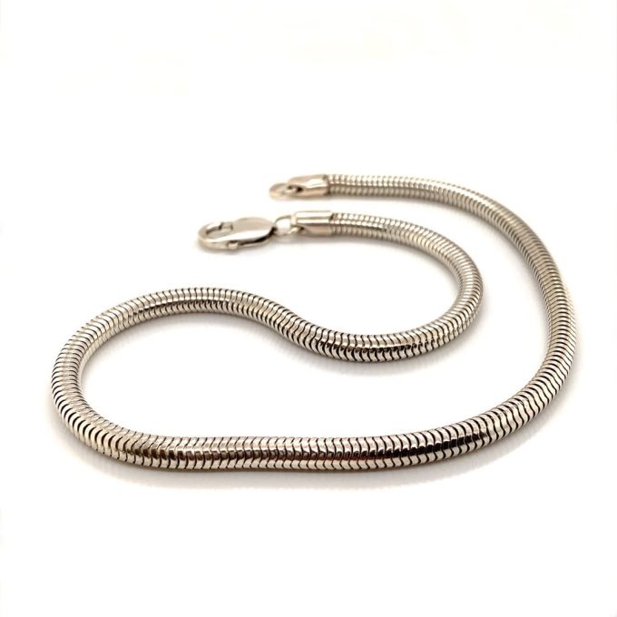 Silver Snake Link Chain 16"