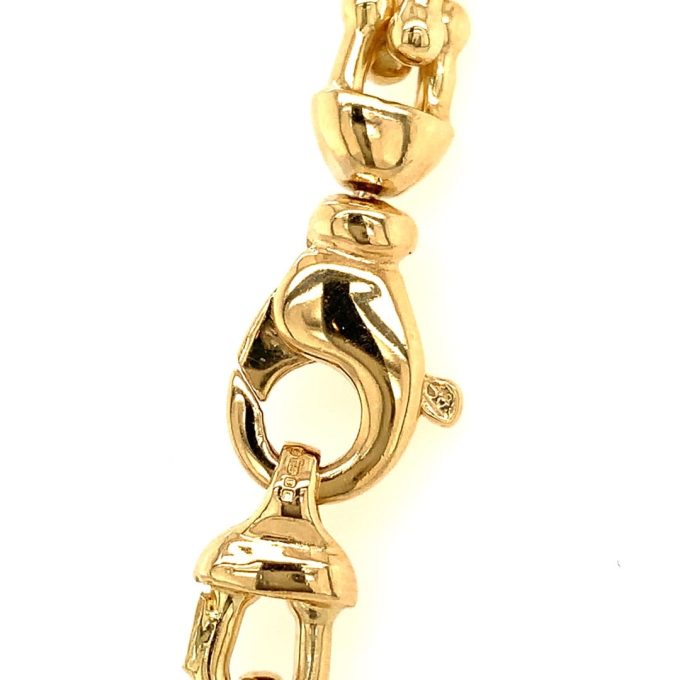 14ct Gold Fancy Link Multi Tone Chain - Image 3