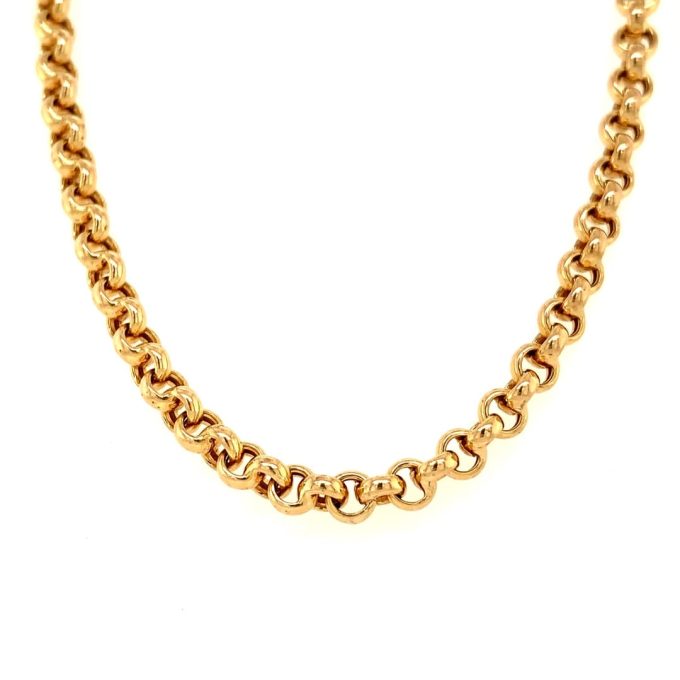 9ct Gold Belcher Link Chain - 18 Inch