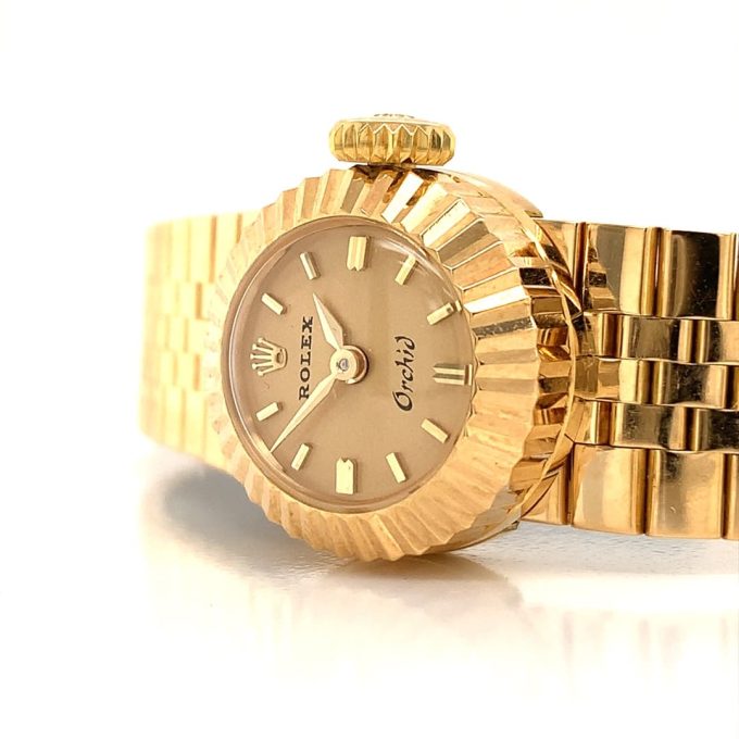 Ladies Rolex 18ct Gold Orchid Cameleon 1960's Watch - Image 6