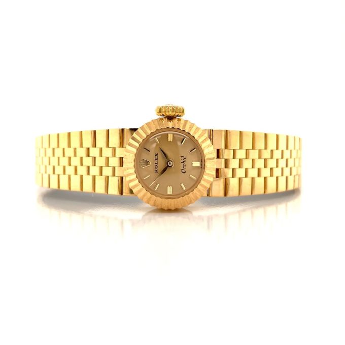 Ladies Rolex 18ct Gold Orchid Cameleon 1960's Watch