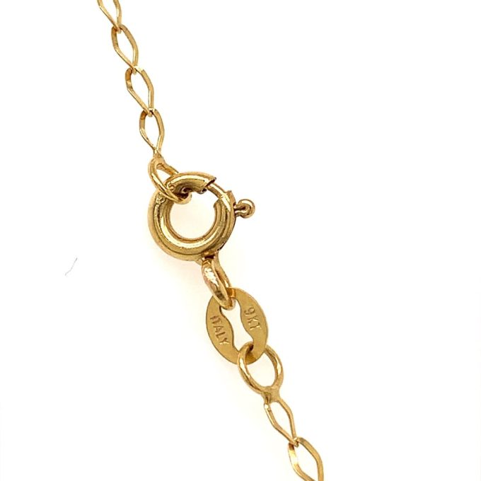 9ct Gold Fine Open Link Curb Chain - Image 3