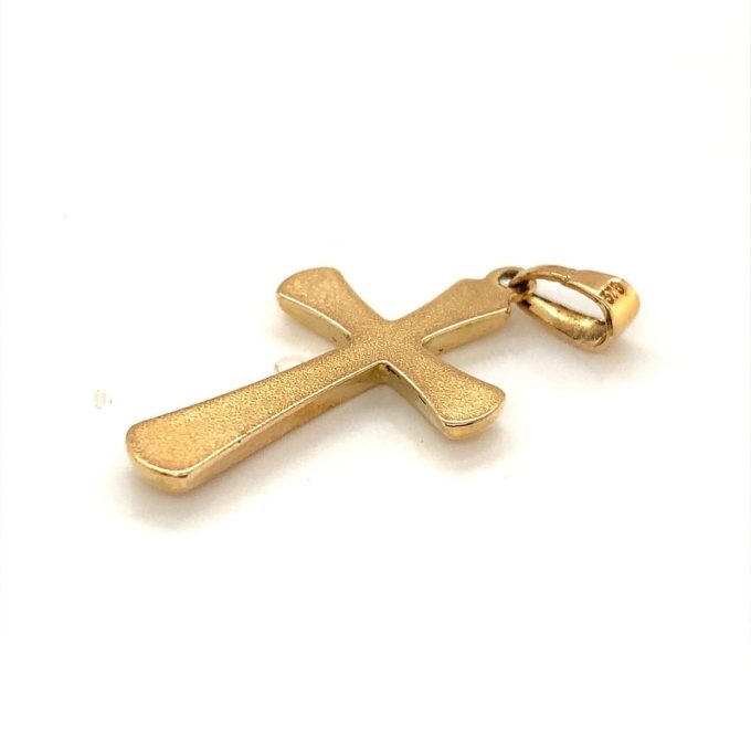 20mm Flared Gold Cross - Image 2