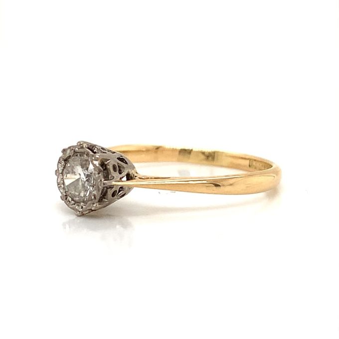 Vintage 0.50ct Diamond Solitaire Ring - Image 2
