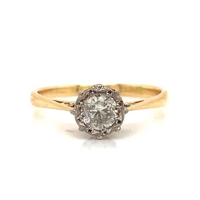 Vintage 0.50ct Diamond Solitaire Ring