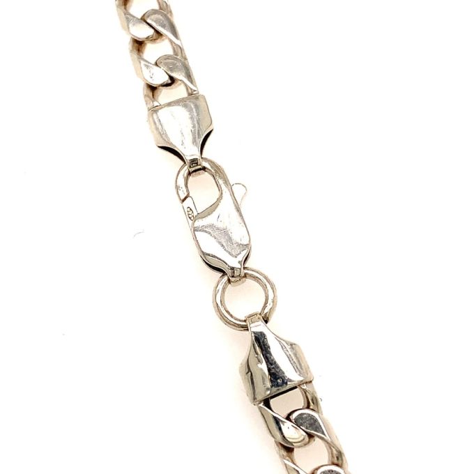 Heavy Silver Curb Link Chain